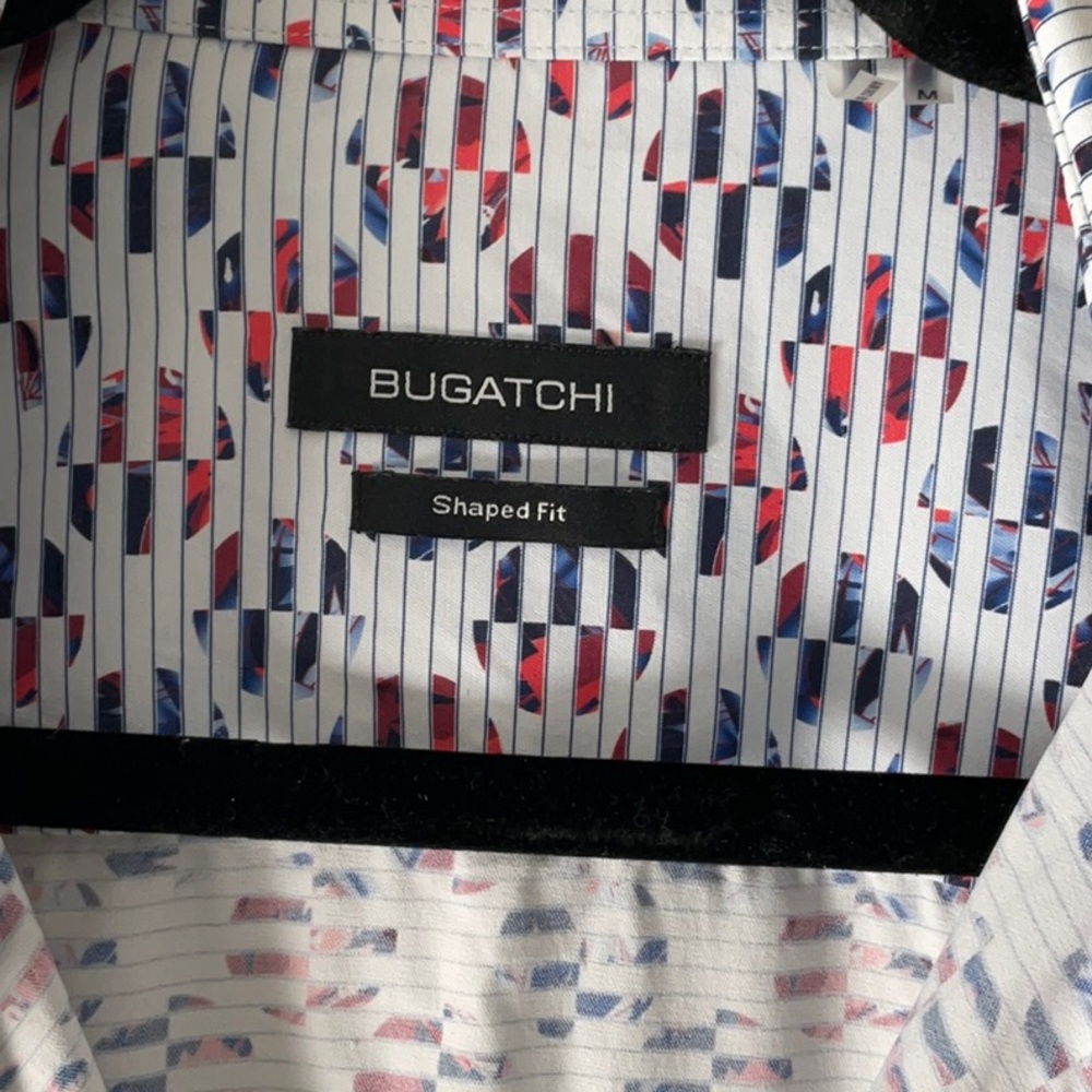 🦜Bugatchi Multicolor Patterned Button Down Shirt - Picture 2 of 6
